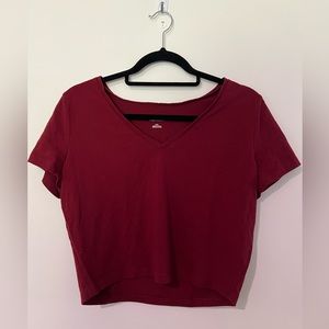 Wild Fable XXL Red Crop Top